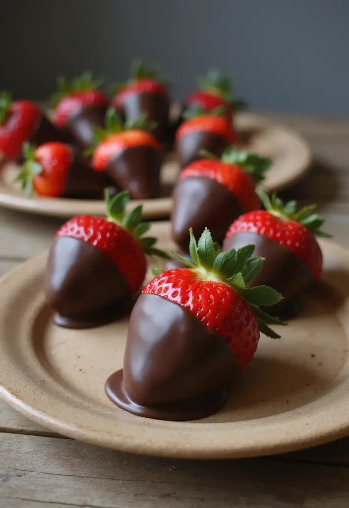 Simple Easy Dessert Recipes: Quick Treats to Satisfy Cravings - 9. Chocolate Dipped Strawberries
