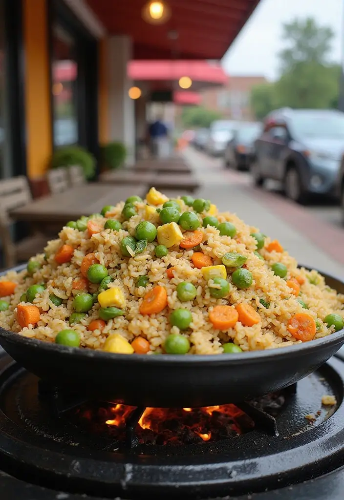 Sizzling Blackstone Grill Recipes: Outdoor Flat-Top Feasts - 5. Blackstone Grilled Vegetable Fried Rice