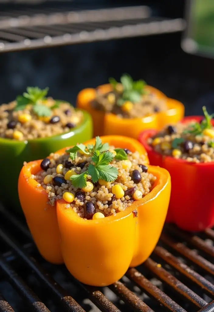 Sizzling Blackstone Grill Recipes: Outdoor Flat-Top Feasts - 6. Blackstone Stuffed Bell Peppers