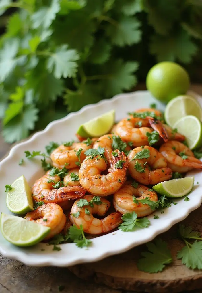 Sizzling Grilled Shrimp Recipes: Seafood on the Barbecue - 2. Cilantro Lime Grilled Shrimp