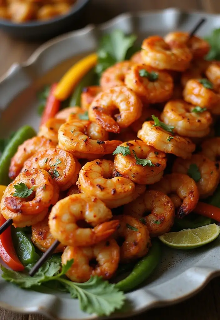 Sizzling Grilled Shrimp Recipes: Seafood on the Barbecue - 3. Sweet and Spicy Grilled Shrimp Skewers