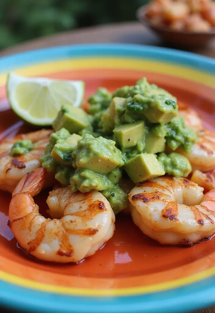 Sizzling Grilled Shrimp Recipes: Seafood on the Barbecue - 6. Grilled Shrimp with Avocado Salsa