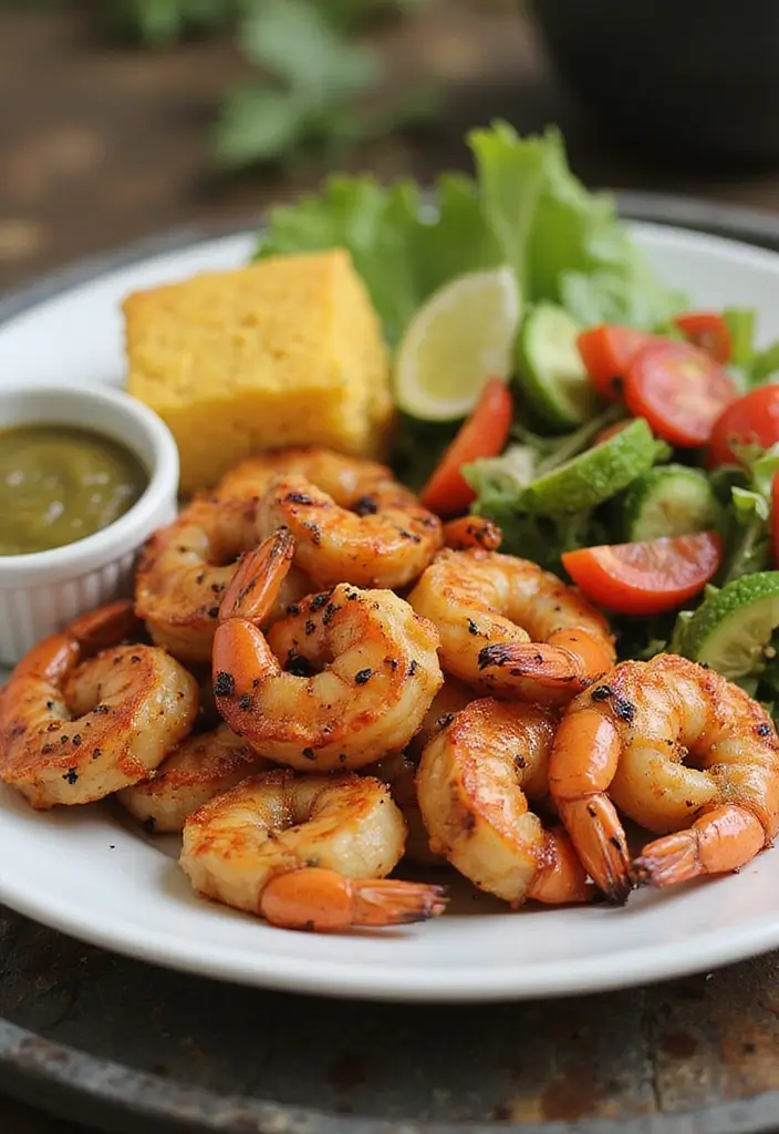 Sizzling Grilled Shrimp Recipes: Seafood on the Barbecue - 8. Cajun Grilled Shrimp