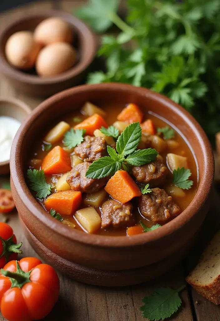 Slow-Cooked Beef Stew Crock Pot Recipes: Rich and Tender Stews - 2. Hearty Vegetable and Beef Stew