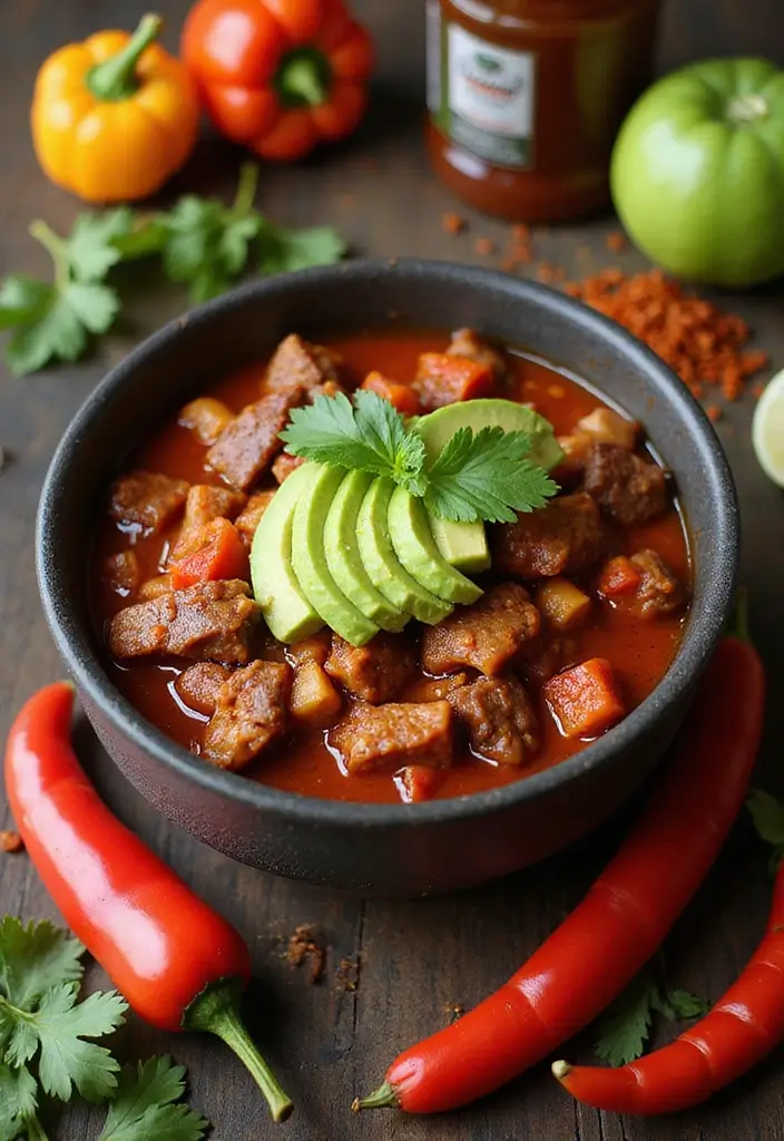 Slow-Cooked Beef Stew Crock Pot Recipes: Rich and Tender Stews - 5. Mexican Beef Stew with Chipotle