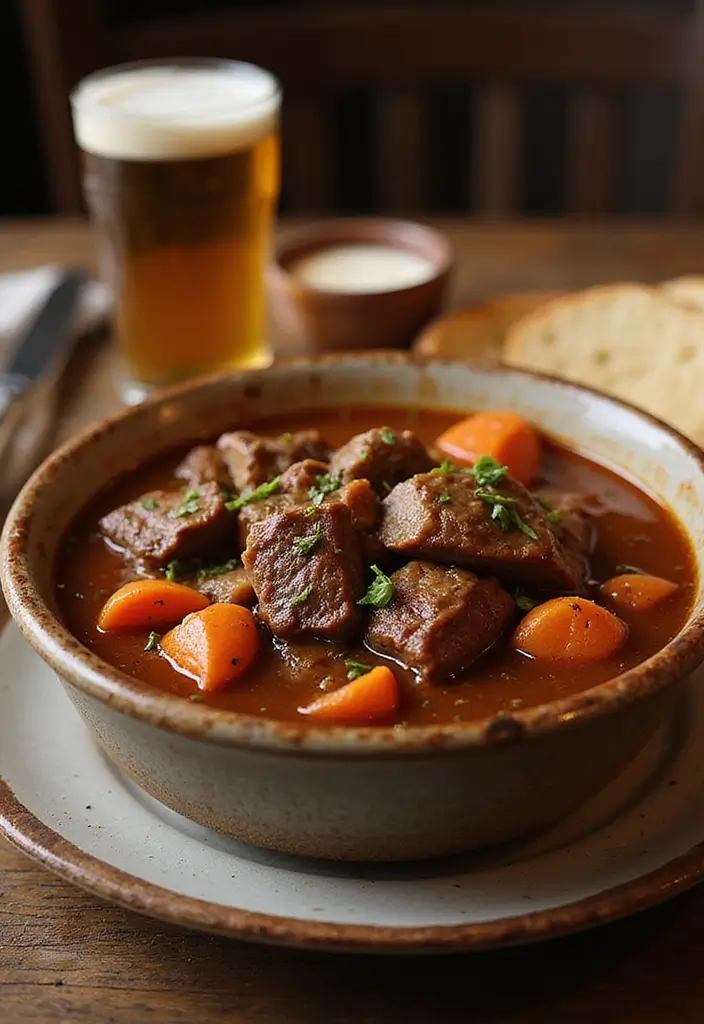 Slow-Cooked Beef Stew Crock Pot Recipes: Rich and Tender Stews - 8. Beer-Braised Beef Stew