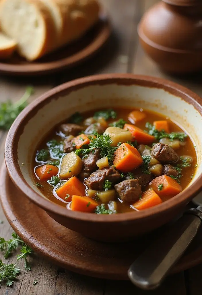 Slow-Simmered Beef Crockpot Recipes: Tender and Flavorful Meals - 4. Hearty Beef and Vegetable Soup