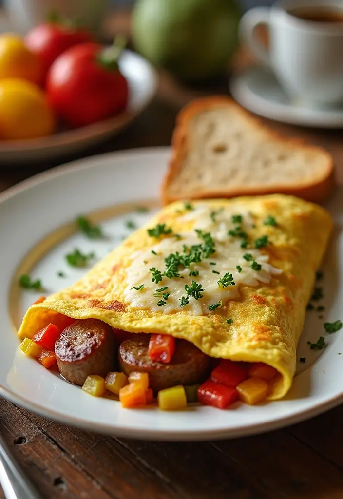 Smoky Smoked Sausage Recipes: Grill and Skillet Favorites - 5. Smoked Sausage Omelette