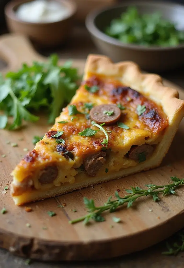 Smoky Smoked Sausage Recipes: Grill and Skillet Favorites - 6. Smoked Sausage Quiche