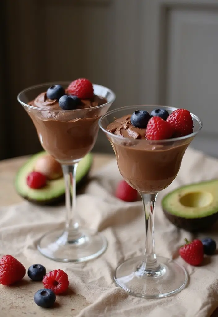 Sophisticated Fancy Dinner Recipes: Date Night Impressors - 6. Decadent Chocolate Avocado Mousse