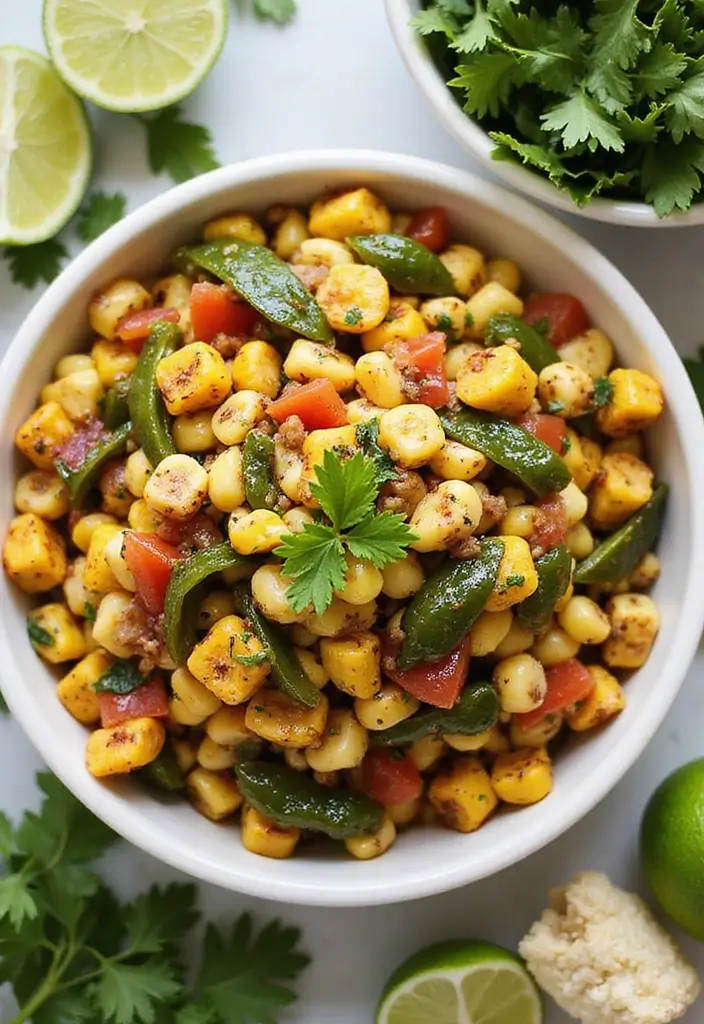 Spicy Poblano Pepper Recipes: Roasted, Stuffed, and Sauced Ideas - 1. Roasted Poblano and Corn Salad