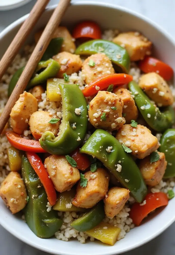 Spicy Poblano Pepper Recipes: Roasted, Stuffed, and Sauced Ideas - 7. Poblano and Chicken Stir-Fry