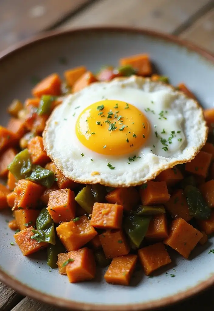 Spicy Poblano Pepper Recipes: Roasted, Stuffed, and Sauced Ideas - 9. Poblano and Sweet Potato Hash