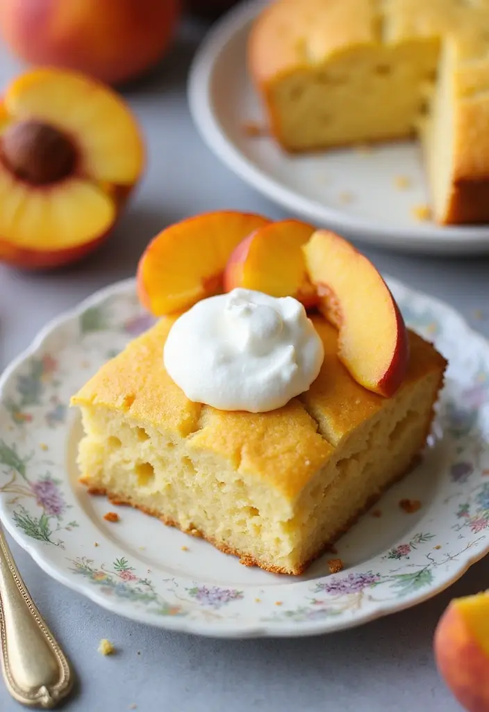 Sweet Jiffy Cornbread Recipes: Box Mix Upgrades - 7. Peach and Cream Cornbread