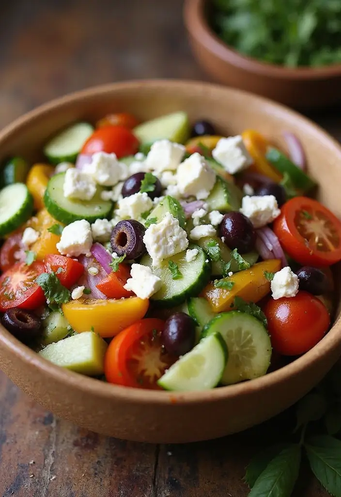 Tangy Feta Cheese Recipes: Greek Salads and Bakes - 1. Classic Greek Salad with Feta