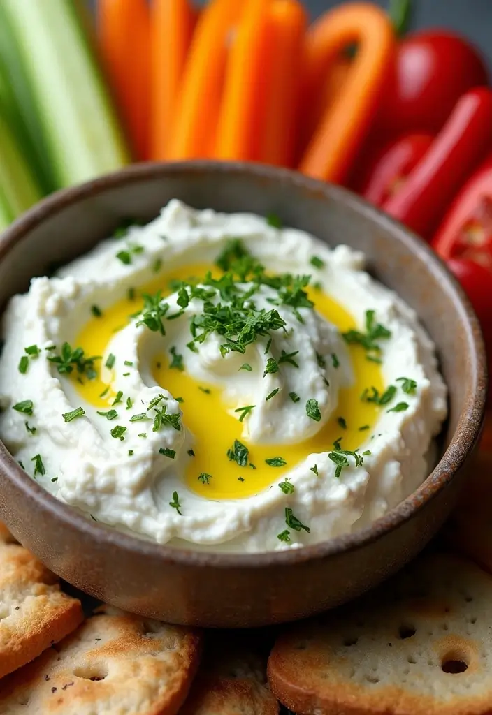Tangy Feta Cheese Recipes: Greek Salads and Bakes - 5. Greek Feta Cheese Dip