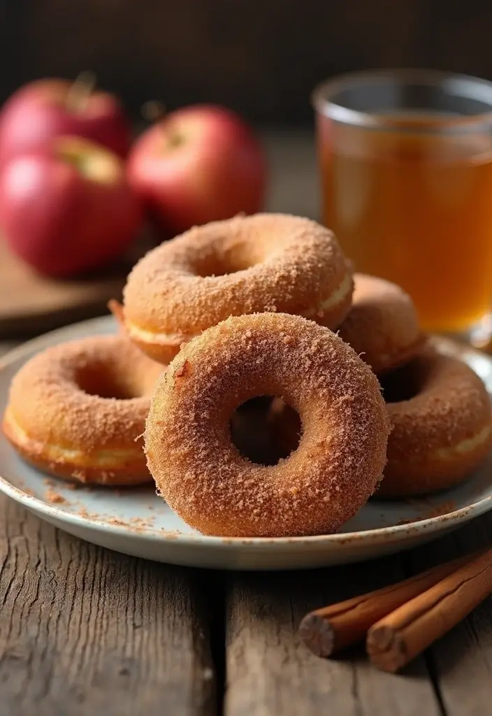 Tempting Apple Dessert Recipes: Sweet Ways to Use Fall's Favorite Fruit - 10. Apple Cider Donuts