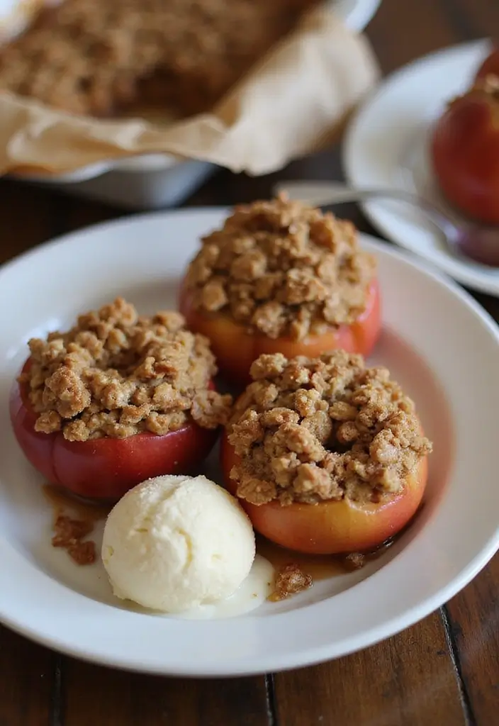 Tempting Apple Dessert Recipes: Sweet Ways to Use Fall's Favorite Fruit - 2. Baked Apples with Oat Topping