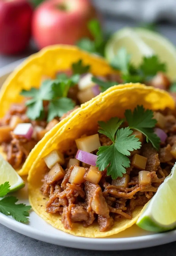 Tender Pork Shoulder Recipes: Slow-Roasted Delights for Gatherings - 2. Apple Cider Pulled Pork Tacos
