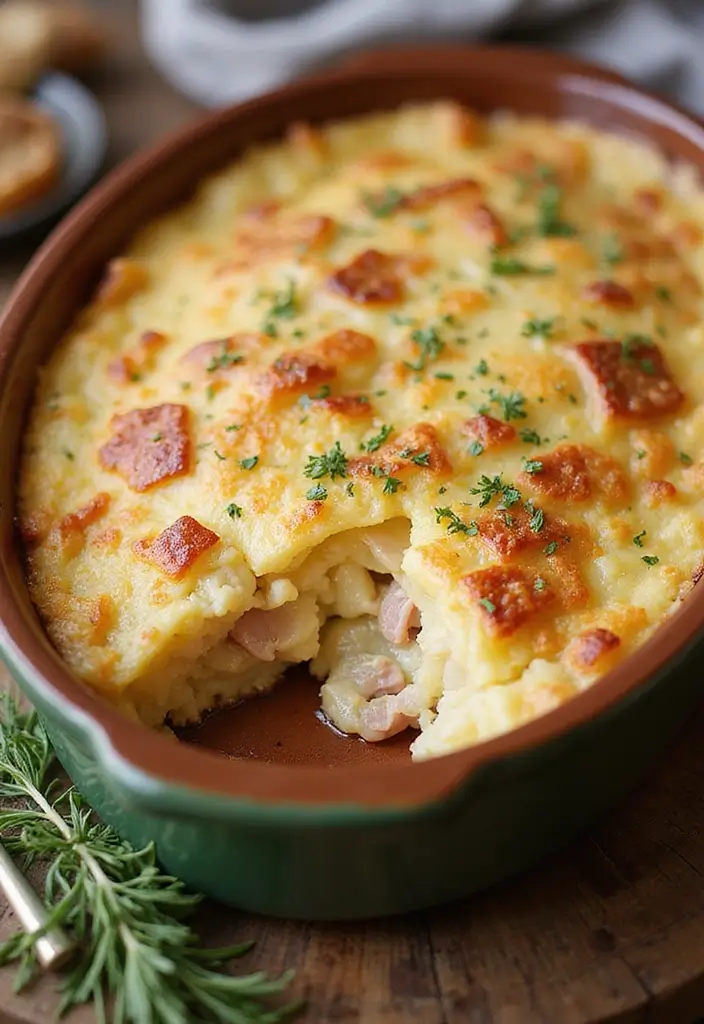 Thrifty Leftover Ham Recipes: Casseroles and Soups - 1. Creamy Ham and Potato Casserole
