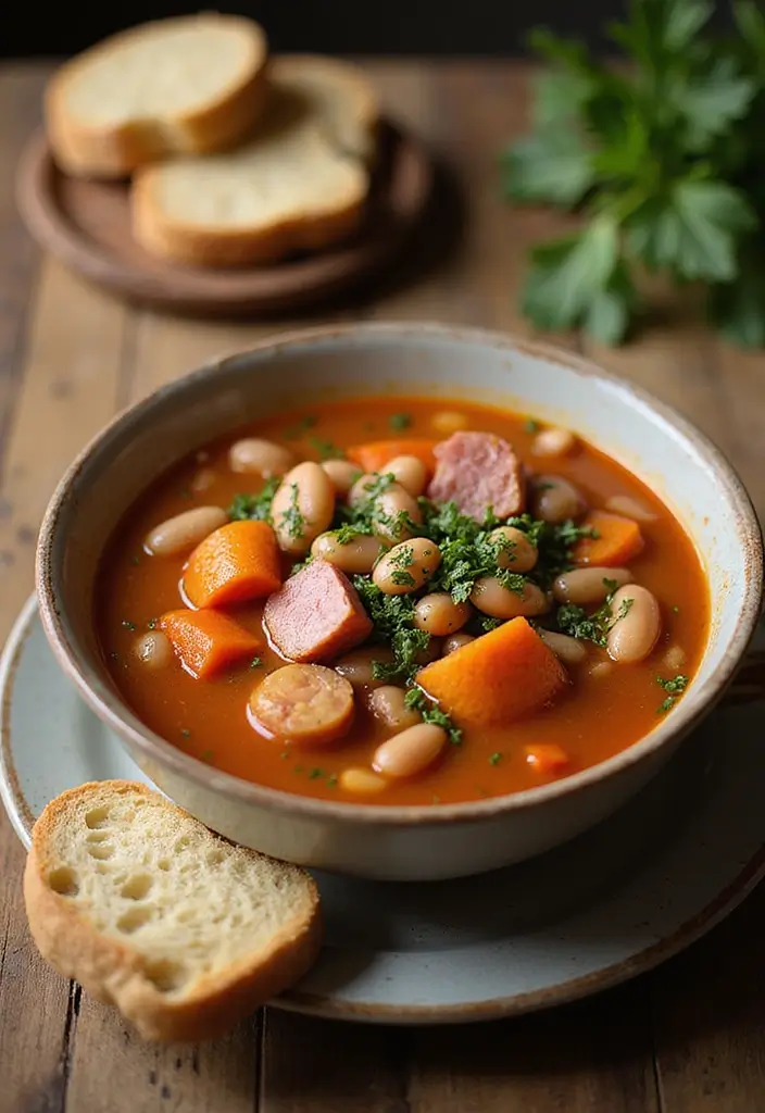 Thrifty Leftover Ham Recipes: Casseroles and Soups - 2. Hearty Ham and Bean Soup