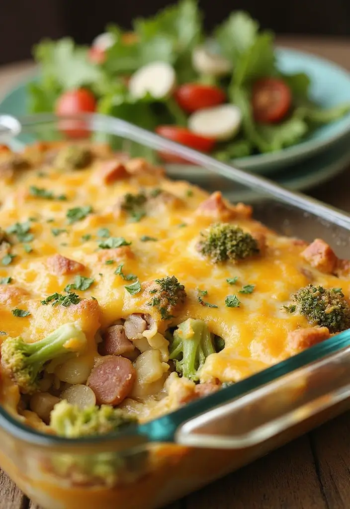 Thrifty Leftover Ham Recipes: Casseroles and Soups - 3. Cheesy Ham and Broccoli Casserole