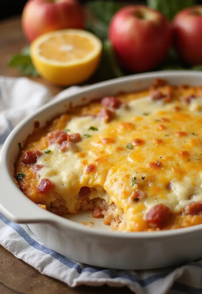 Thrifty Leftover Ham Recipes: Casseroles and Soups - 5. Ham and Cheese Breakfast Casserole