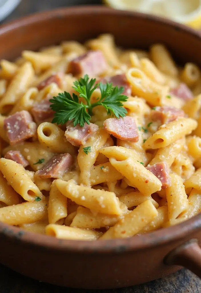 Thrifty Leftover Ham Recipes: Casseroles and Soups - 7. One-Pot Ham and Cheese Pasta