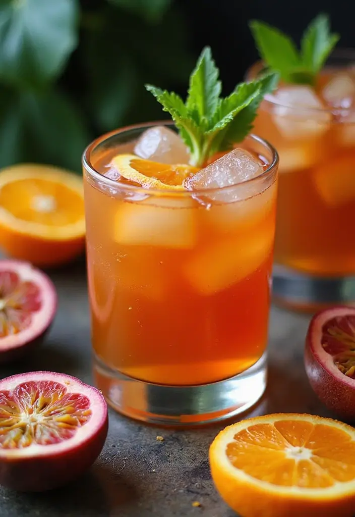 Timeless Old Fashioned Cocktail Recipes: Classic Whiskey Mixes - 1. Tropical Passionfruit Old Fashioned