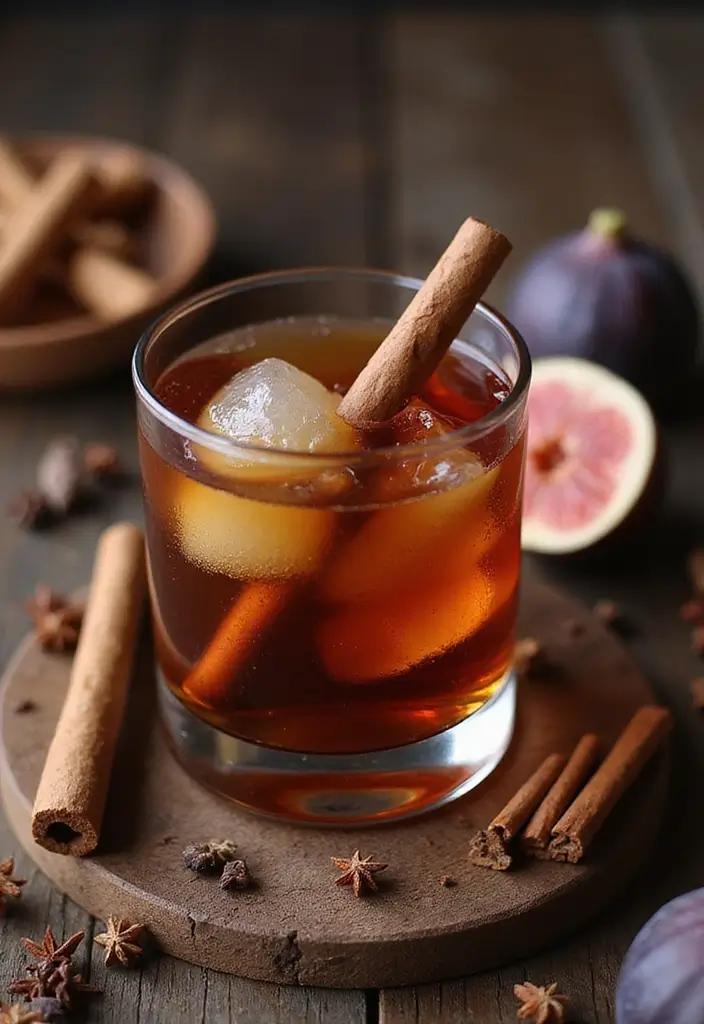 Timeless Old Fashioned Cocktail Recipes: Classic Whiskey Mixes - 6. Fig and Cinnamon Old Fashioned