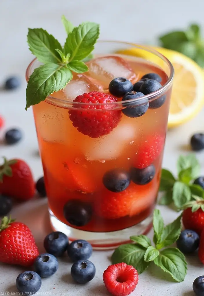 Timeless Old Fashioned Cocktail Recipes: Classic Whiskey Mixes - 8. Berry Basil Old Fashioned