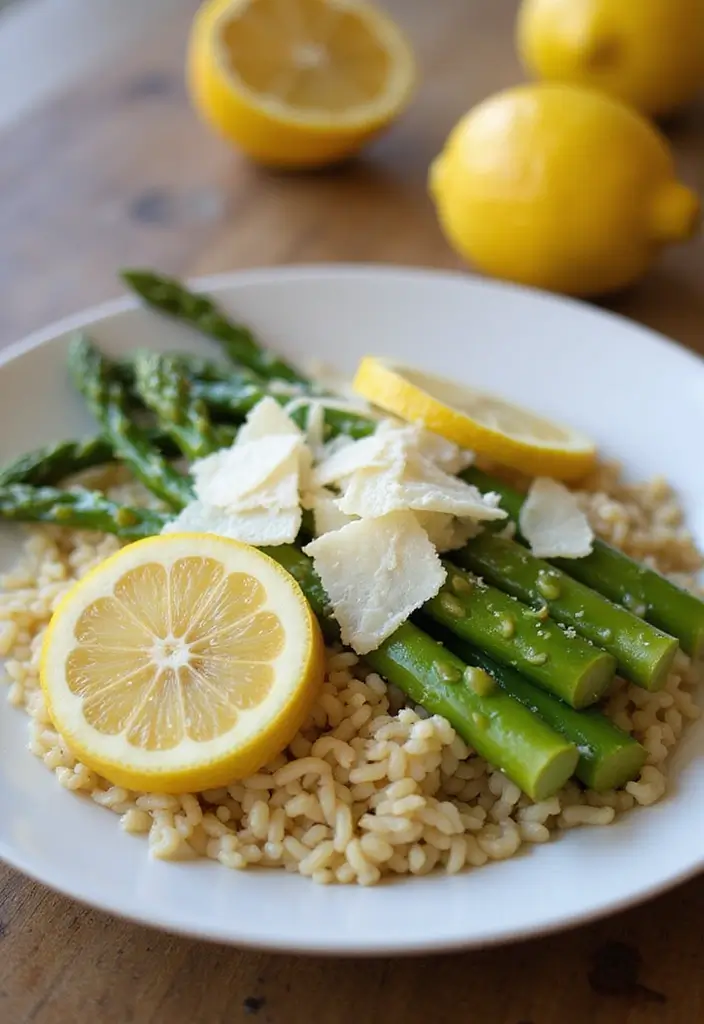 Tiny Orzo Pasta Recipes: Soups, Salads, and Sides - 9. Orzo with Lemon and Asparagus