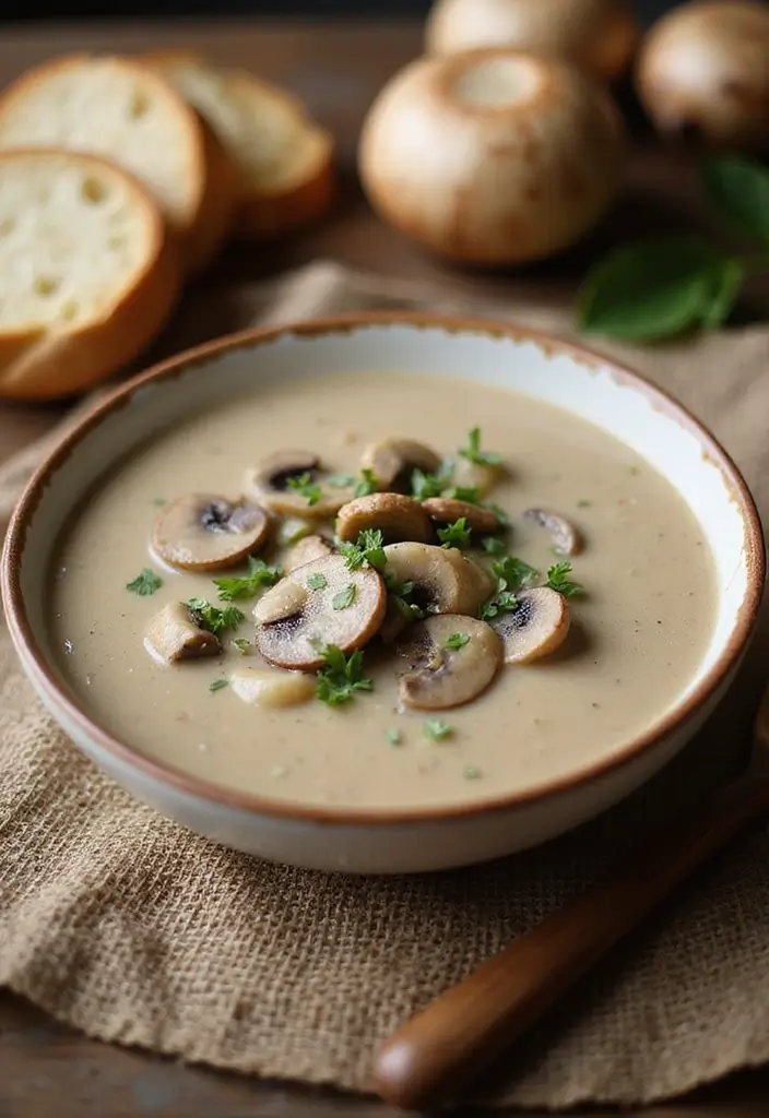 Velvety Cream of Mushroom Soup Recipes: Cozy and Earthy Flavors - 1. Classic Creamy Mushroom Soup