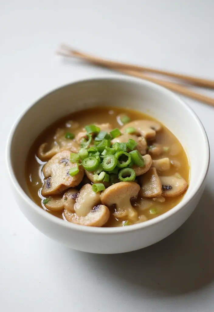 Velvety Cream of Mushroom Soup Recipes: Cozy and Earthy Flavors - 6. Miso Mushroom Soup