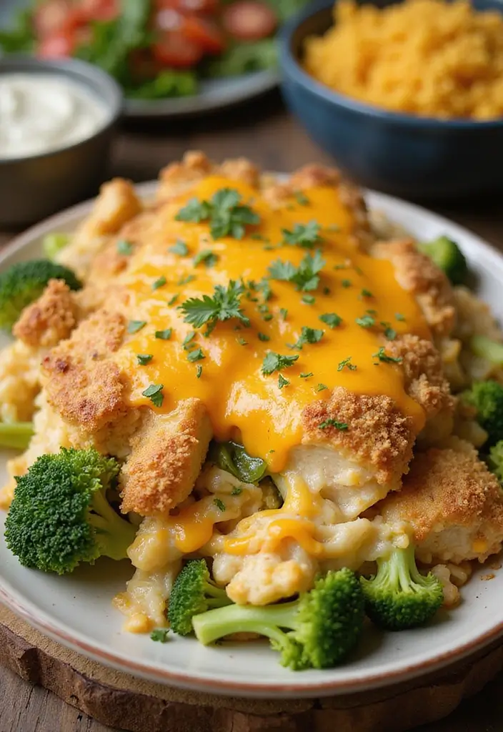 Velvety Creamy Chicken Recipes: Saucy Comfort Dishes - 2. Cheesy Chicken and Broccoli Bake
