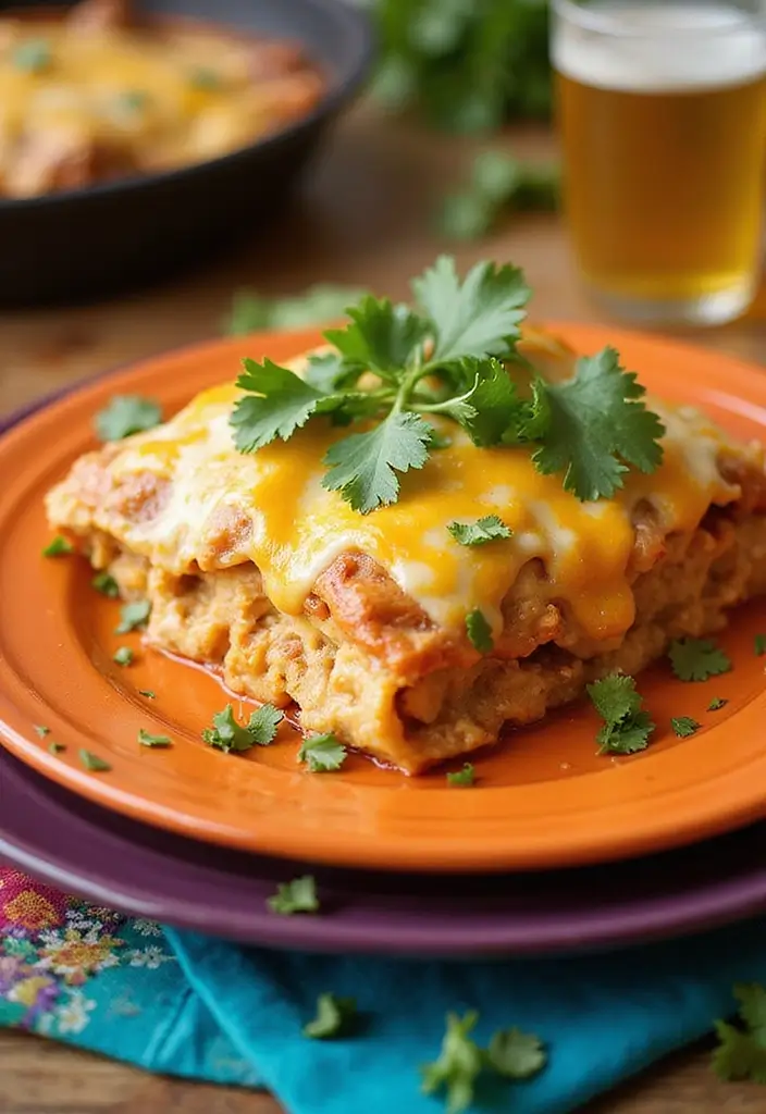 Velvety Creamy Chicken Recipes: Saucy Comfort Dishes - 6. Creamy Chicken Enchilada Casserole