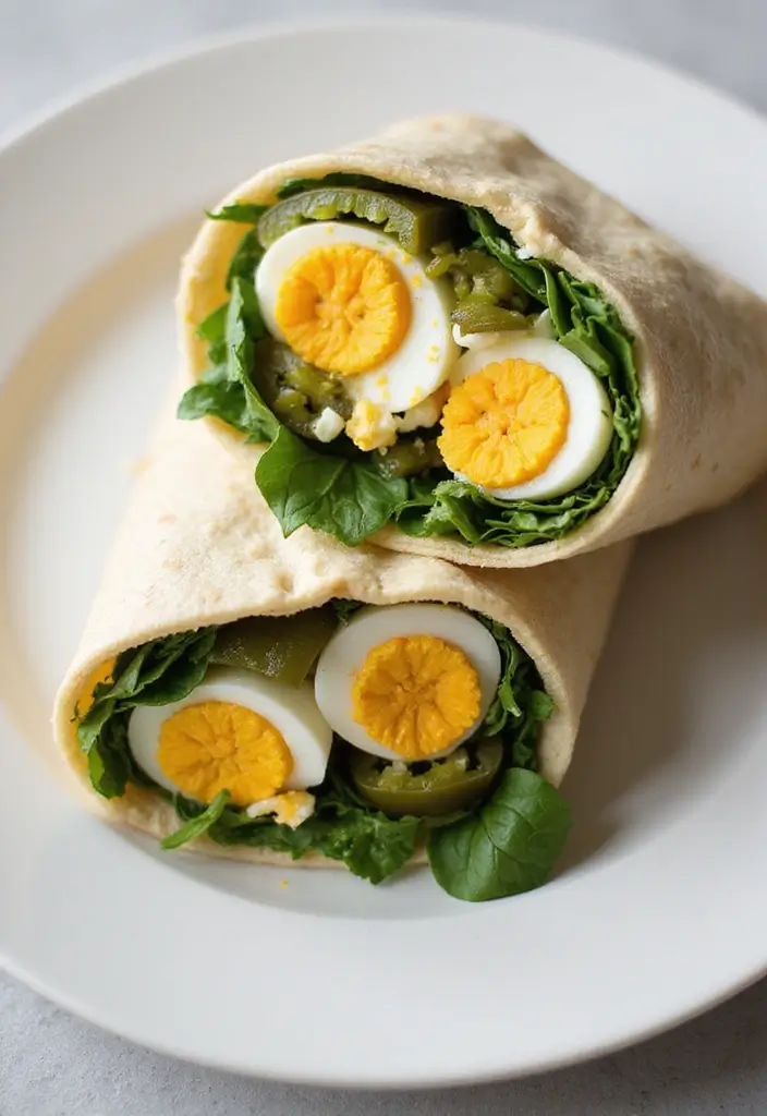 Versatile Boiled Eggs Recipes: From Salads to Snacks - 6. Spicy Boiled Egg Wrap