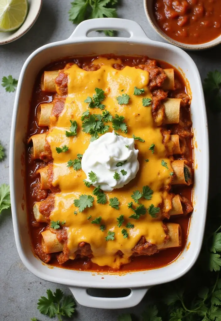 Versatile Corn Tortilla Recipes: Tacos, Enchiladas, and Beyond - 2. Cheesy Enchiladas with Corn Tortillas