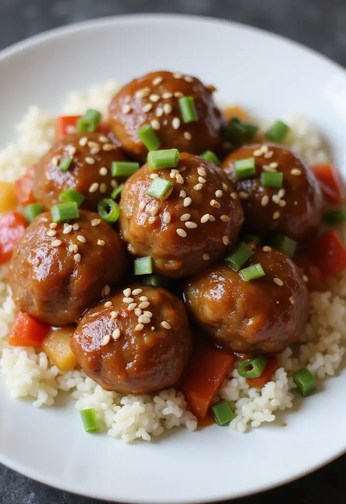 Versatile Minced Beef Recipes: Burgers to Bolognese - 6. Sweet and Sour Beef Meatballs