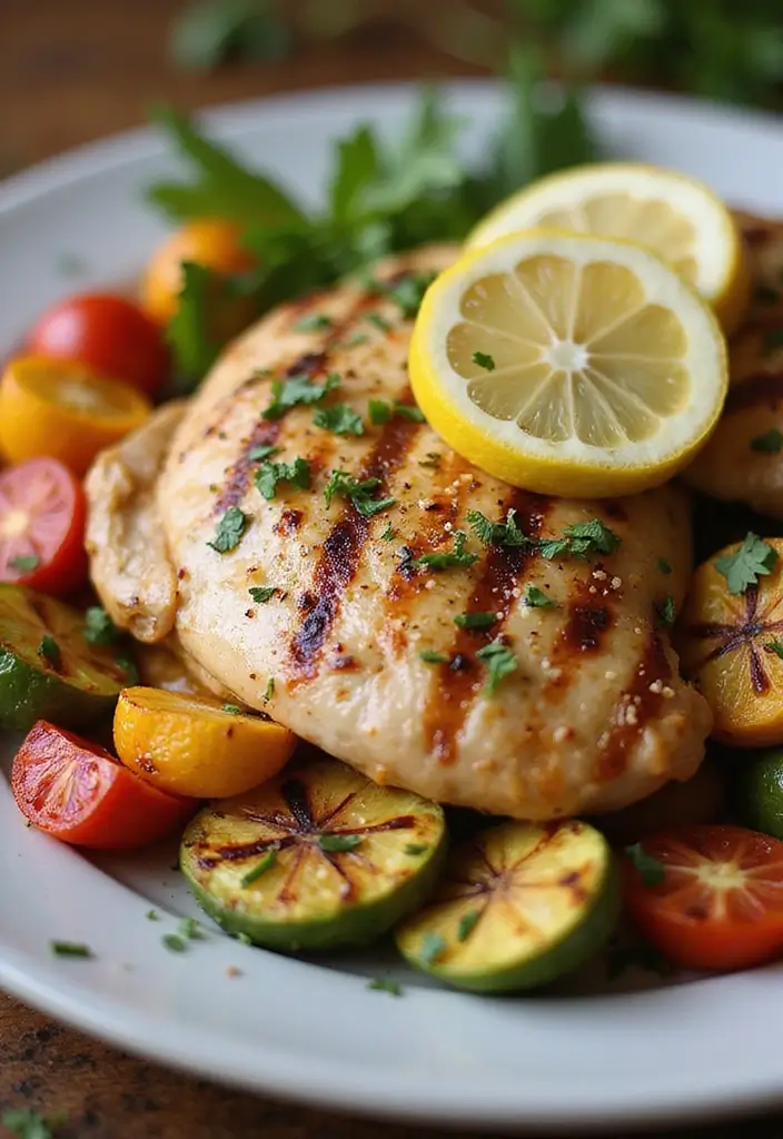 Vital Healthy Chicken Recipes: Light and Nutritious Options - 1. Lemon Herb Grilled Chicken