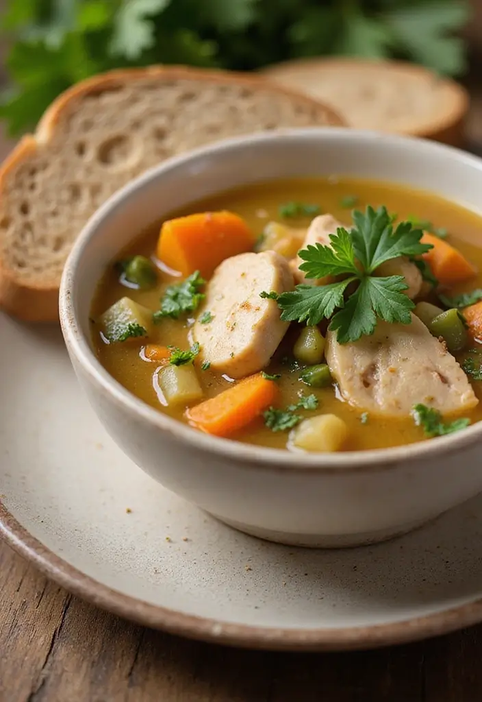 Vital Healthy Chicken Recipes: Light and Nutritious Options - 10. Chicken and Vegetable Soup