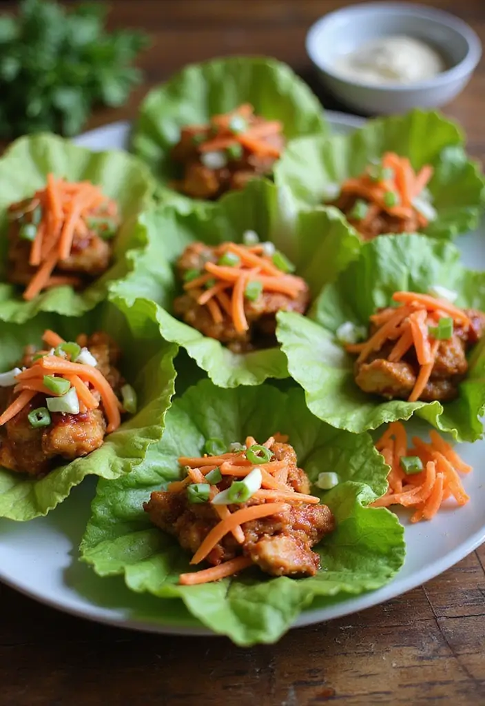 Vital Healthy Chicken Recipes: Light and Nutritious Options - 5. BBQ Chicken Lettuce Wraps