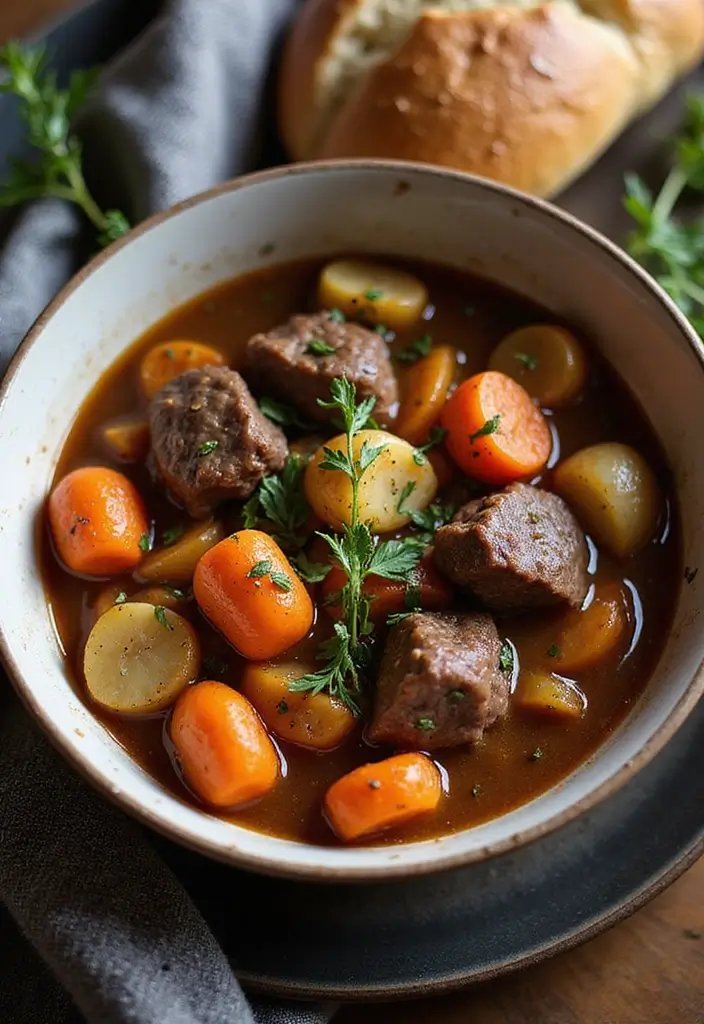 Warming Winter Dinner Recipes: Hearty Seasonal Feasts - 1. Slow Cooker Beef Stew