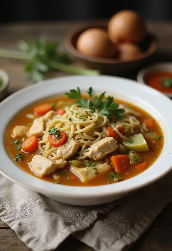 Warming Winter Dinner Recipes: Hearty Seasonal Feasts - 6. Classic Chicken Noodle Soup
