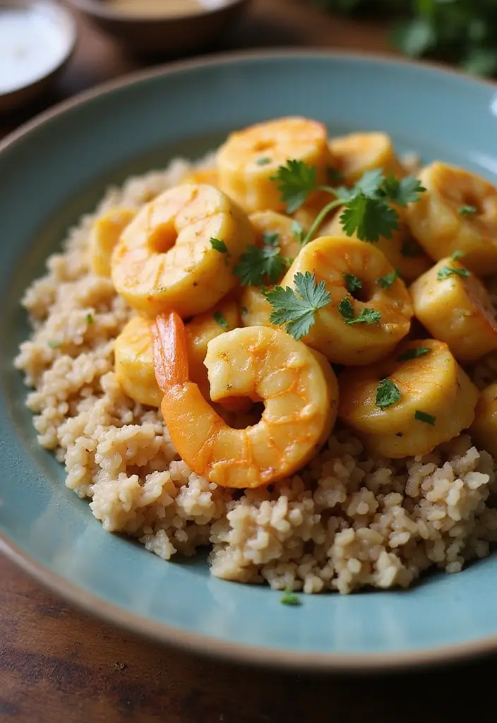 Wholesome Healthy Shrimp Recipes: Low-Cal Seafood Options - 4. Coconut Curry Shrimp