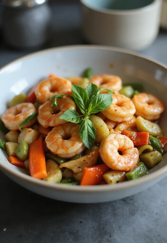 Wholesome Healthy Shrimp Recipes: Low-Cal Seafood Options - 5. Shrimp Stir-Fry with Mixed Vegetables