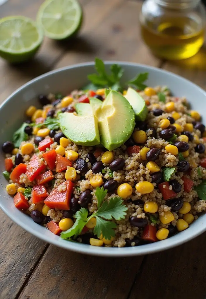 Wholesome Whole Food Recipes: Nourishing Meals from Natural Ingredients - 1. Colorful Quinoa and Black Bean Salad