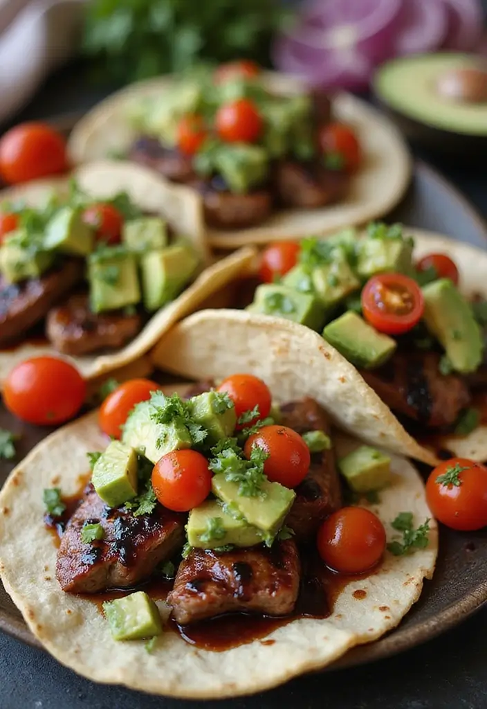 Zesty Steak Tacos Recipes: Street-Style Mexican Favorites - 4. Balsamic Glazed Steak Tacos