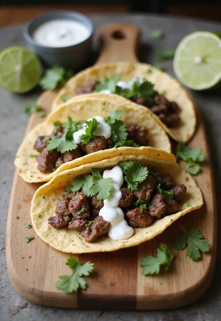 Zesty Steak Tacos Recipes: Street-Style Mexican Favorites - 7. Herb-Crusted Steak Tacos