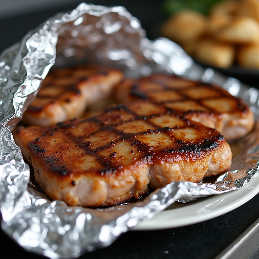 Grilled Pork Steak Recipes: Marinated and Charred - Step 6: Rest the Pork Steaks